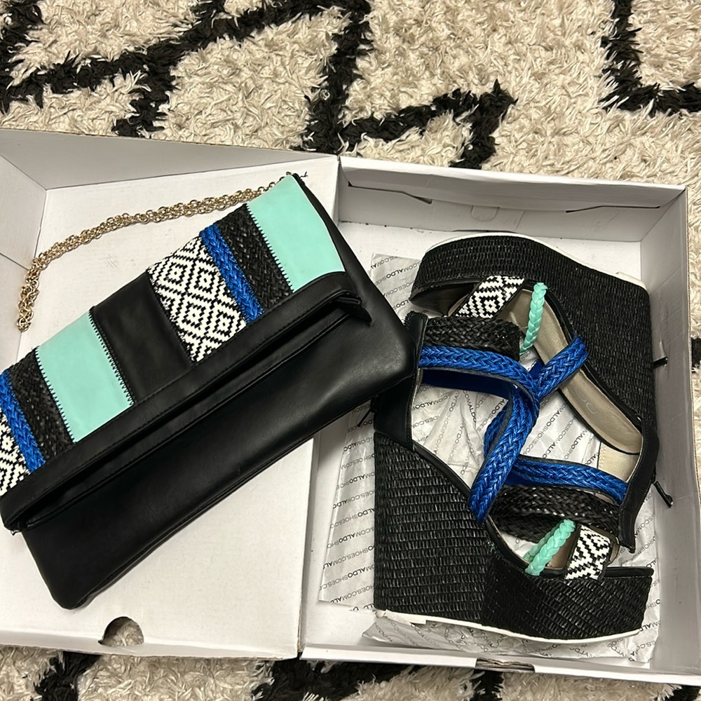 Wedges with matching clutch